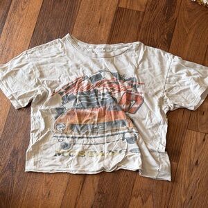 Graphic Tee with mustang Car Print